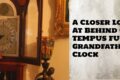 A Closer Look At Behind Our TEMPUS FUGIT Grandfather Clock
